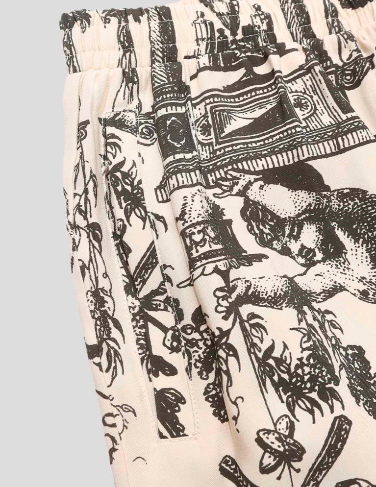 Pantalon HÉLAS ornamento pyjama pant sand